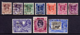 Burma - Scott #70//81 - Used - SCV $11 - Burma (...-1947)