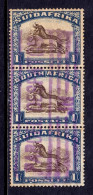 South Africa - Scott #43c - Strip/3 - Used - See Description - SCV $48 - Strafport