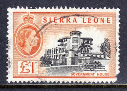 Sierra Leone - Scott #207 - Used - Corner Fault LR - SCV $25 - Sierra Leone (...-1960)