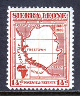 Sierra Leone - Scott #155 - MH - Tiny Patch Of Paper Adhesion/rev. - SCV $8.50 - Sierra Leona (...-1960)