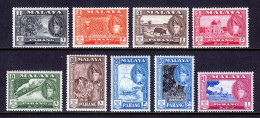 Malaya (Pahang) - Scott #72//80 - MNH/MH - Short Set - SCV $18 - Pahang