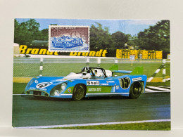 CARTE MAXIMUM 1973 MATRA 15 AYANT REMPORTE LES 24 H DU MANS, Motorsport, Rally Racing, Sport Postcard - Rally Racing