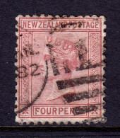 New Zealand - Scott #54 - Used - Lt. Creasing, Pencil/rev. - SCV $75 - Gebruikt