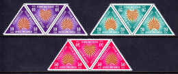 Malaya - Scott #105-107 - Blocks/3 - MNH - SCV $10 - Federation Of Malaya