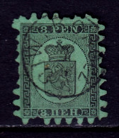 Finland - Scott #7b - Used - Ragged Perfs, 2 Small Thins - SCV $275 - Gebruikt