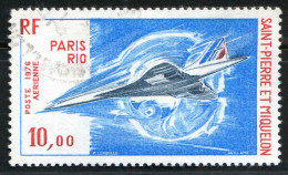 REF 086 > SAINT PIERRE Et MIQUELON < PA N° 62 Ø < Oblitéré < Ø Used > SPM Poste Aérienne - Aéro - Air Mail - Concorde - Oblitérés