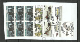 Denmark Briefstück O 2024 Taastrup = Cover Out Cut With 13 Stamps - Eule Owl Postkutsche Boat Map Etc. 150 DKR - Used Stamps