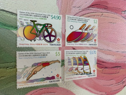 Hong Kong Stamp 2021 Olympiad Toyota 2020 Table Tennis Cycling Swim Sail - Covers & Documents