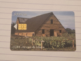 CUBA-(CU-ETE-0161)-La Casa De Tabaco-(72)-($9.95)-(0005531222)-used Card+1card Prepiad Free - Cuba