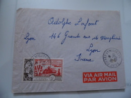 Busta Viaggiata Per La Francia Via Aerea 1955 - Lettres & Documents