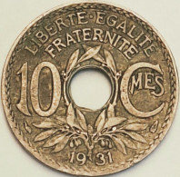 France - 10 Centimes 1931, KM# 866a (#4000) - 10 Centimes
