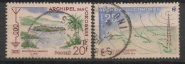 COMORES - 1960 - N°YT. 17 à 18 - Radiodiffusion - Oblitéré / Used - Gebraucht