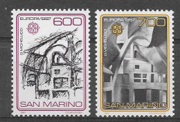San Marino 1987.  Europa Mi 1354-55  (**) - 1987