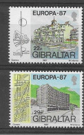 Gibraltar 1987.  Europa Mi 519-20  (**) - 1987