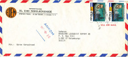 El Salvador Air Mail Cover Sent To Sweden 1997 - Salvador