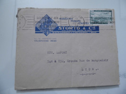 Busta Viaggiata Per La Francia "STORTO & C.IE ORAN" 1949 - Poste Aérienne