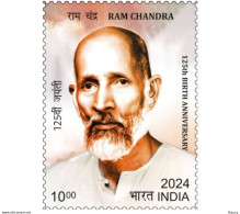 India 2024 125th BIRTH ANNIVERSARY Of RAM CHANDRA 1v Stamp MNH As Per Scan - Unused Stamps