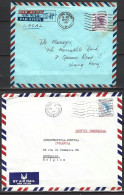 HONG KONG. 4 Enveloppes Ayant Circulé. Elizabeth II Selon Type De 1954-60. - Storia Postale