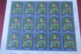 ISRAEL CHAGALL WINDOWS 15 TP  **  MNH - Unused Stamps (with Tabs)