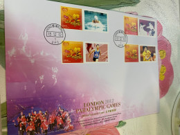 Hong Kong Stamp 2012 Table Tennis Race Swim Fencing FDC - Lettres & Documents