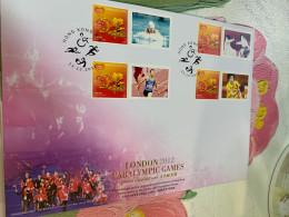 Hong Kong Stamp 2012 Table Tennis Race Swim Fencing FDC - Covers & Documents