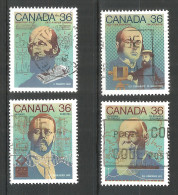 Canada 1987 Year, Used Stamps Mi.# 1048-51 - Gebruikt
