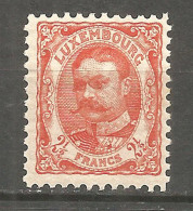 Luxembourg 1908 Year, Mint Stamp MLH  - 1907-24 Scudetto
