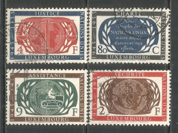 Luxembourg 1955 Used Stamps Set Mi # 537-540 - Gebraucht