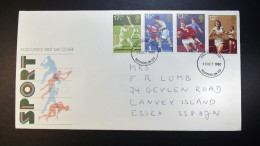 Great Britain - FDC - 1980 - 1 Envelope  - Sport   - With Insert. Cancellation Southend-on Sea - Essex - 1971-1980 Em. Décimales