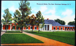 ► Roosevelt Baths Saratoga Springs N.Y.       POst Card    From Folder  Depliant 1940s - Saratoga Springs