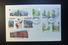 Great Britain - FDC - 1980 - 1 Envelope  - London Landmarks   - Without Insert - Cancellation Southend-on Sea - Essex - 1971-1980 Em. Décimales