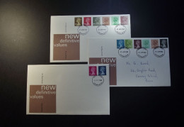Great Britain - FDC - 1980 - 3 Envelopes - New Definitive Values  - With Insert - Cancellation Southend-on Sea - Essex - 1971-1980 Decimal Issues