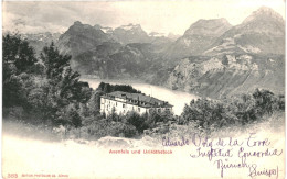 CPA Carte Postale  Suisse Hotel Axenfels Und Axenfels Und Urirothstock 1903 VM79217 - Morschach