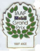 @@ World Athletics Palme IAAF Carburant MOBIL Grand Prix De NICE 1991 EGF @@aut64b - Atletiek