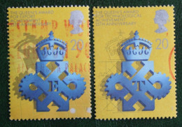 Queen's Awards Export, Technology (Mi 1266-1267) 1990 Used Gebruikt Oblitere ENGLAND GRANDE-BRETAGNE GB GREAT BRITAIN - Used Stamps