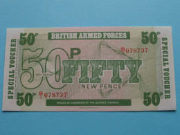 50 New Pence > BRITISH ARMED FORCES > 6th Series ( For Grade, Please See SCANS ) UNC ! - British Military Authority