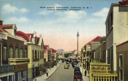 Curacao, N.W.I., WILLEMSTAD, Main Street Otrabanda 1930s Kropp 4481N Postcard (2) - Curaçao