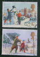 Natale Weihnachten Xmas Noel (Mi 1300-1301) 1990 Used Gebruikt Oblitere ENGLAND GRANDE-BRETAGNE GB GREAT BRITAIN - Used Stamps