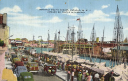 Curacao, N.W.I., WILLEMSTAD, Fruits Market (1930s) Kropp 13935N Postcard (1) - Curaçao