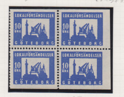 Zweden Lokale Zegel Cat. Facit Sverige 2000 Private Lokaalpost Göteborgs Lokalförsandelser 2;  4 Verschillende Tandingen - Local Post Stamps