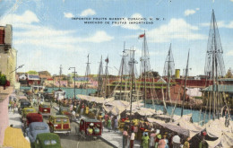 Curacao, N.W.I., WILLEMSTAD, Fruits Market (1930s) Kropp 13935N Postcard (2) - Curaçao