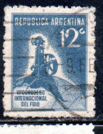 ARGENTINA 1932 INTERNATIONAL REFRIGERATION CONGRESS COMPRESSOR 12c USED USADO OBLITERE' - Used Stamps