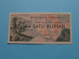 1 Satu Rupiah ( 1961 ) Republik Indonesia ( For Grade, Please See SCANS ) XF ! - Indonésie