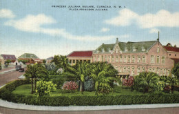 Curacao, N.W.I., WILLEMSTAD, Princess Juliana Square 1930s Kropp 32915N Postcard - Curaçao