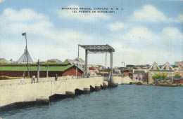 Curacao, N.W.I., WILLEMSTAD, Scharloo Bridge (1930s) Kropp 7719N Postcard - Curaçao