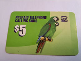 SURINAME US 5,-  / UNITS GSM  PREPAID / 2 PARROTS GREEN  /    MOBILE CARD    **16409 ** - Suriname