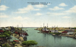 Curacao, N.W.I., WILLEMSTAD, Unloading Ships (1930s) Kropp 32923N Postcard - Curaçao