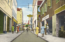 Curacao, N.W.I., WILLEMSTAD, Heerenstraat (1930s) Kropp 7781N Postcard - Curaçao