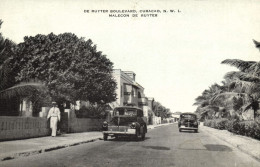 Curacao, N.W.I., WILLEMSTAD, De Ruyter Boulevard (1940s) Kropp 10198 Postcard - Curaçao