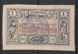 COTE DES SOMALIS - 1894-1900 - N°YT. 6 - Vue De Djibouti 1c Noir - Oblitéré / Used - Used Stamps